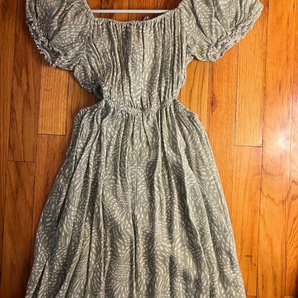 Jessica Simpson Leafy Patterned Mini Dress - Picture 5 of 7